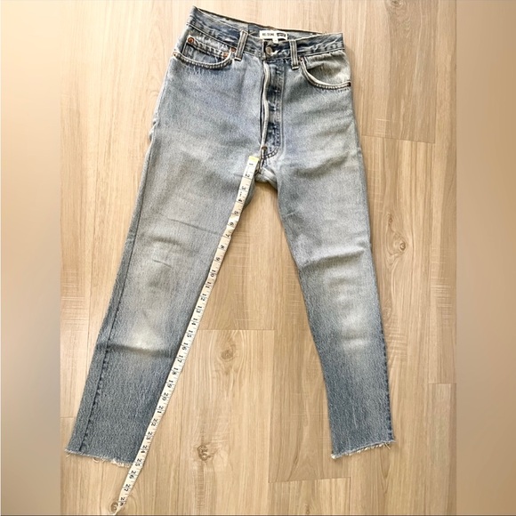 Redone vintage levi’s 501 high rise skin jean size 24 - Picture 6 of 11